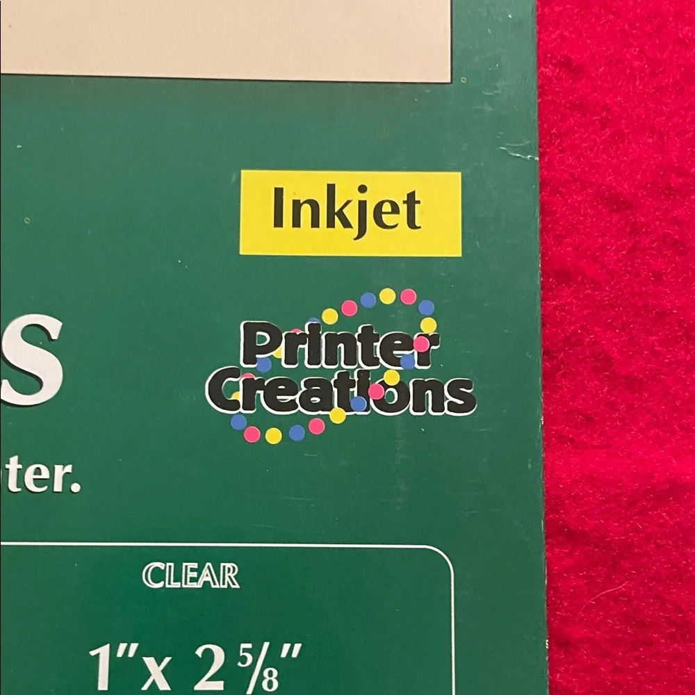 Printer Creations Clear Address Labels